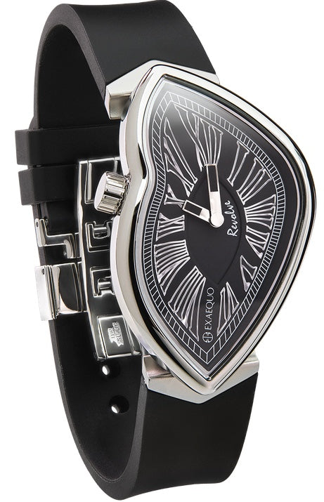 Exaequo Revolve Melting SS Black Dial Watch EX0031.0001 Image 2