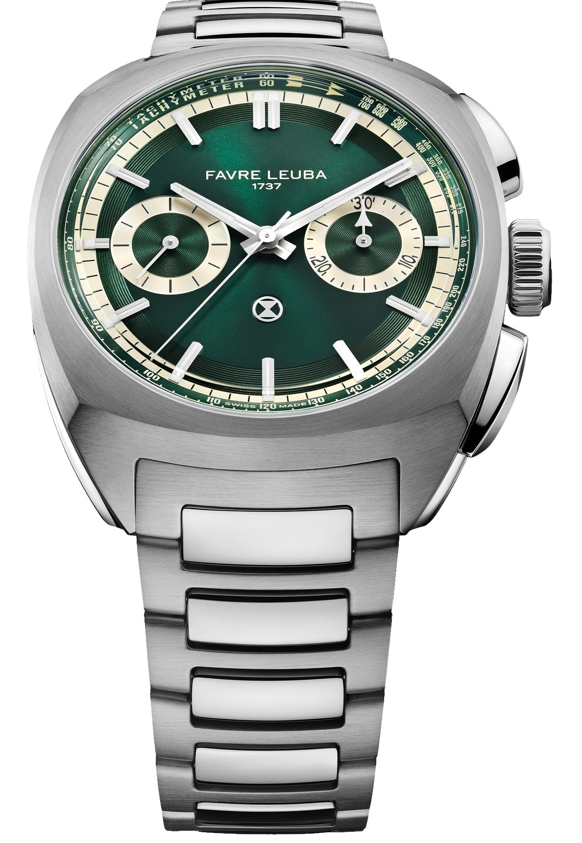 Favre Leuba Chief Chronograph British Racing Green Watch 00.20101.113.03.200 Image 4
