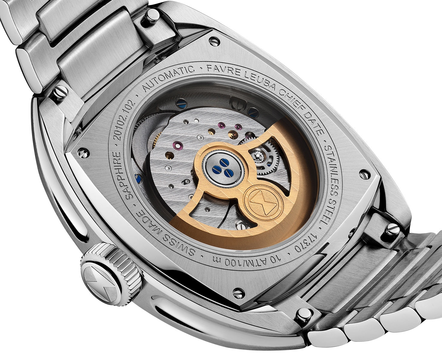 Favre Leuba Chief Date Royal Purple Bracelet Watch 00.20102.102.07.200 Image 5
