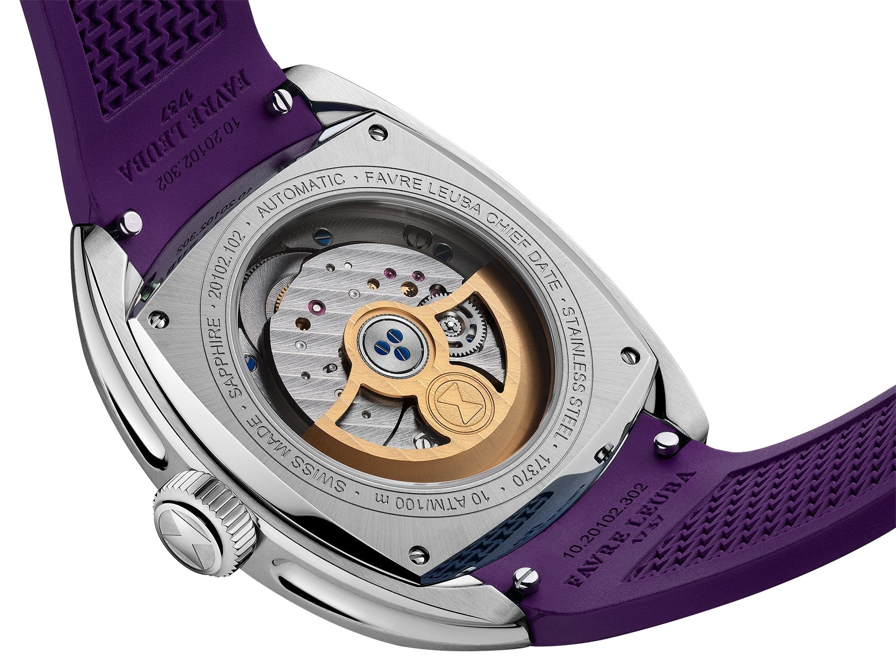 Favre Leuba Chief Date Royal Purple Watch 00.20102.102.07.307 Image 5
