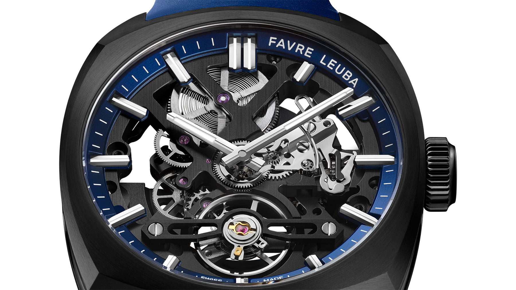 Favre Leuba Chief Skeleton Black DLC Watch 00.20106.105.02.302 Image 5