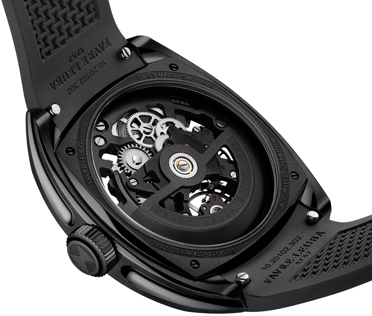 Favre Leuba Chief Skeleton Black DLC Watch 00.20106.105.04.301 Image 4