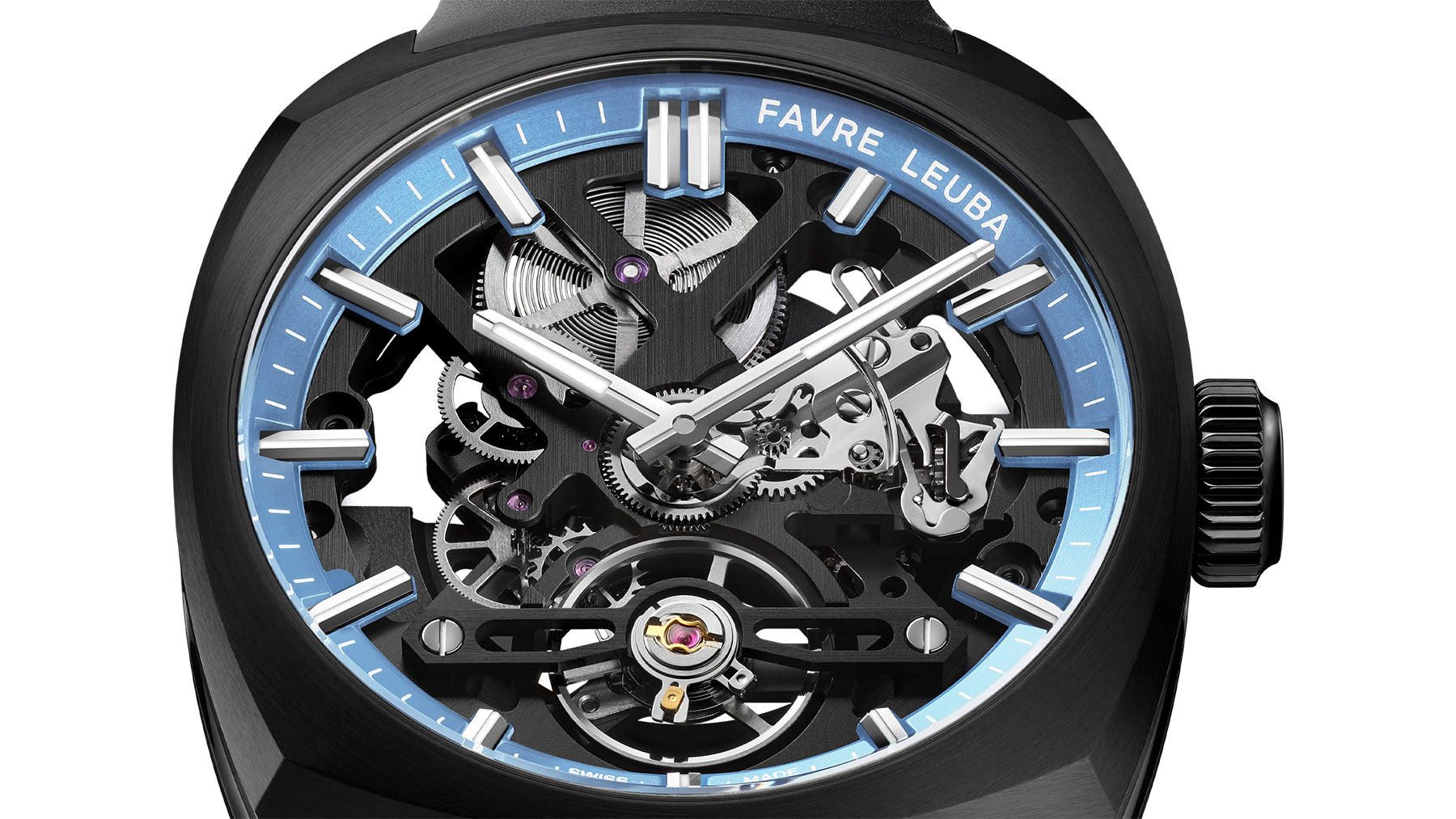 Favre Leuba Chief Skeleton Black DLC Watch 00.20106.105.04.301 Image 5