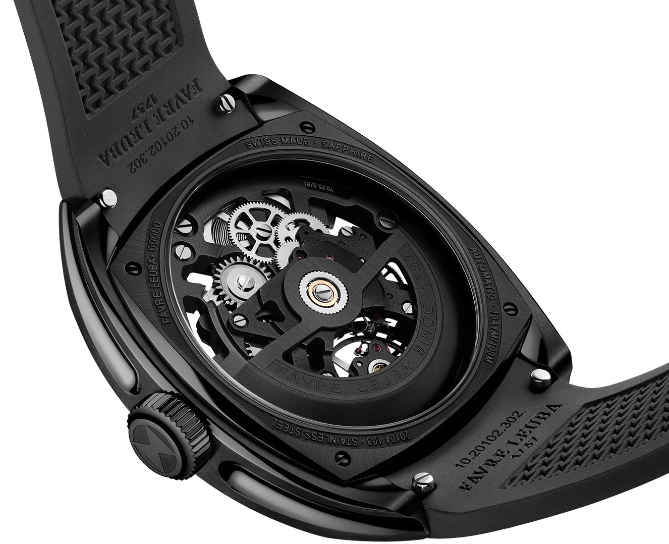 Favre Leuba Chief Skeleton Black DLC Watch 00.20106.105.06.301 Image 4