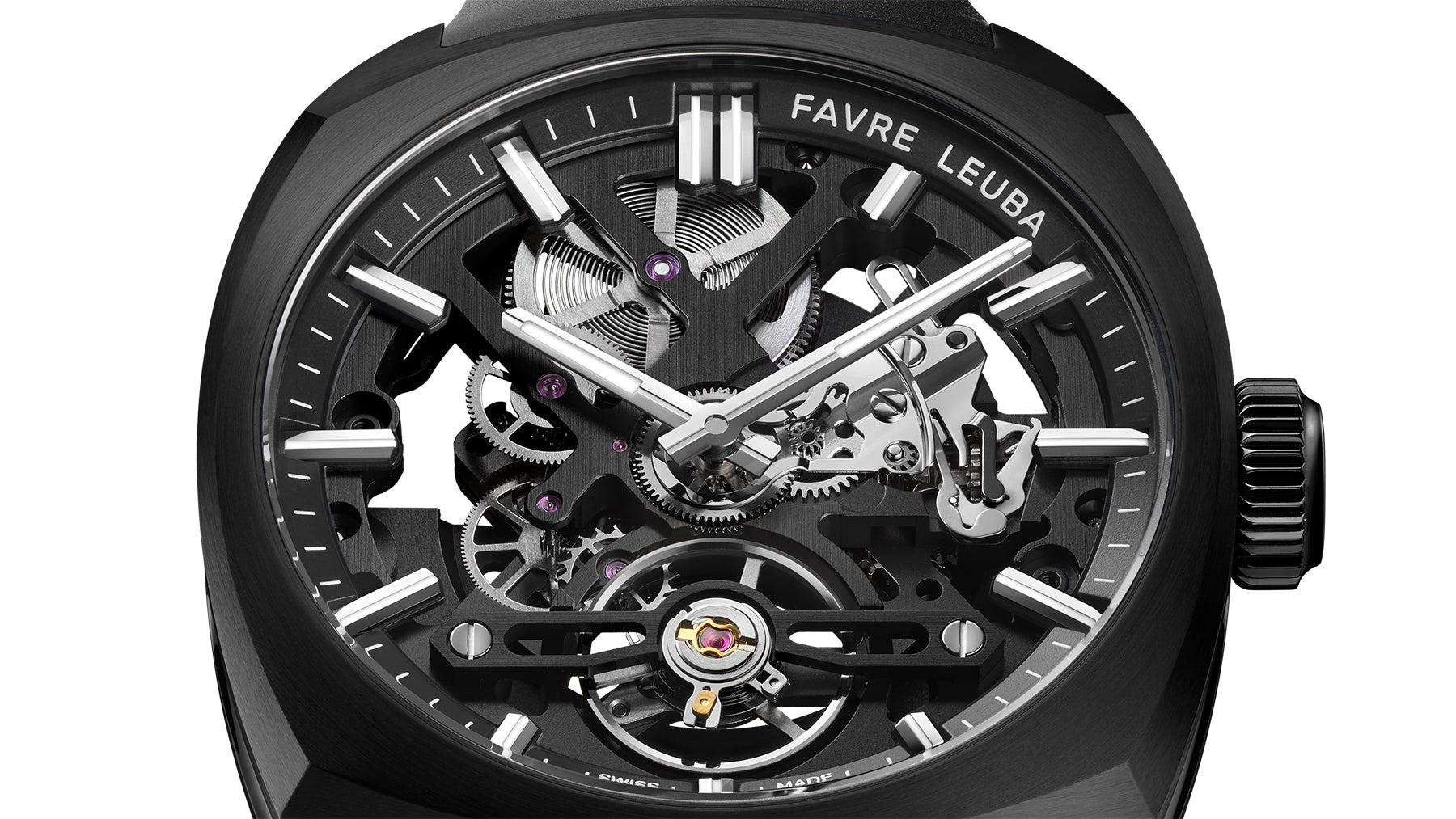 Favre Leuba Chief Skeleton Black DLC Watch 00.20106.105.06.301 Image 5