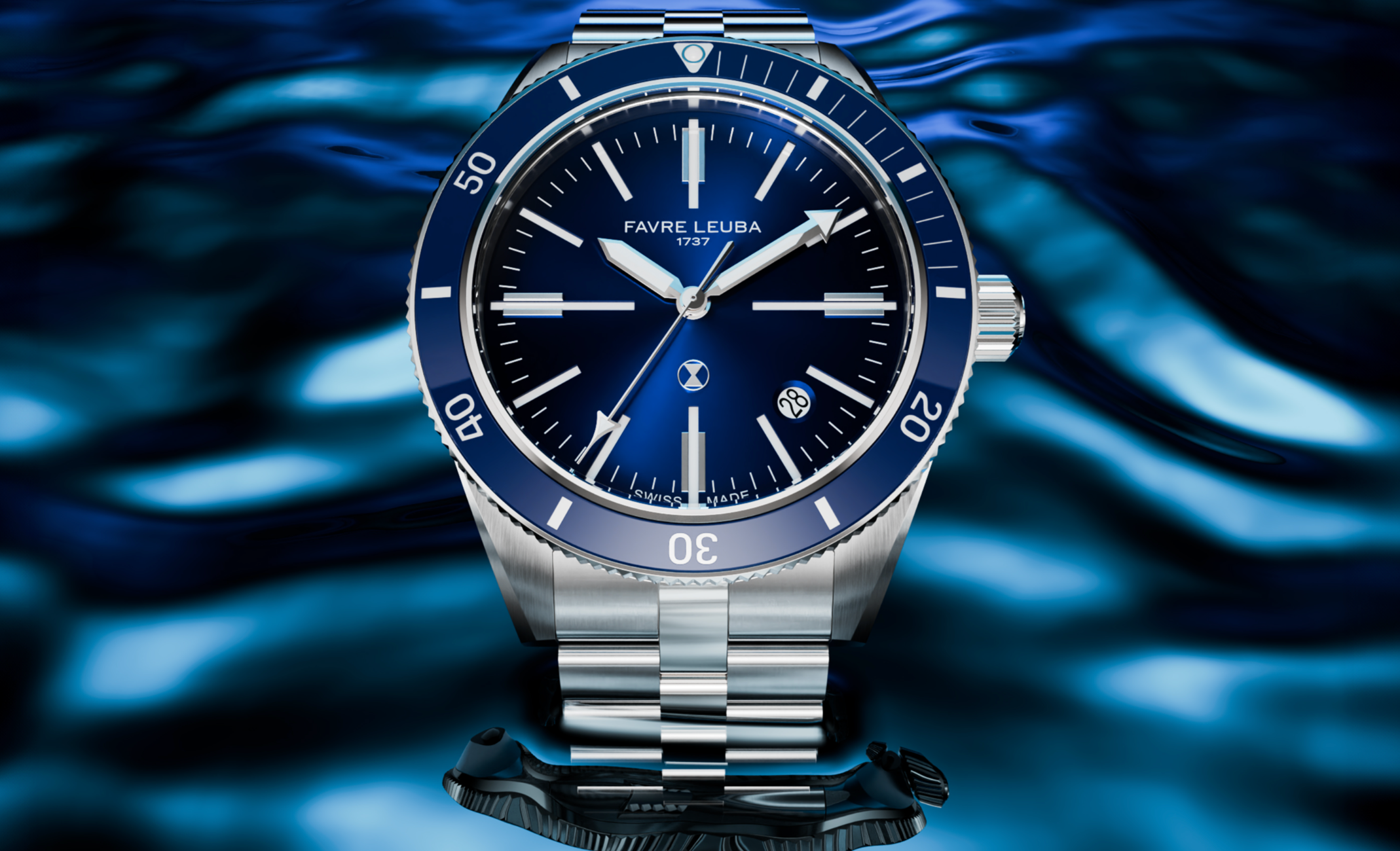 Favre Leuba Deep Blue Renaissance Watch 00.20308.101.02.200 Image 8