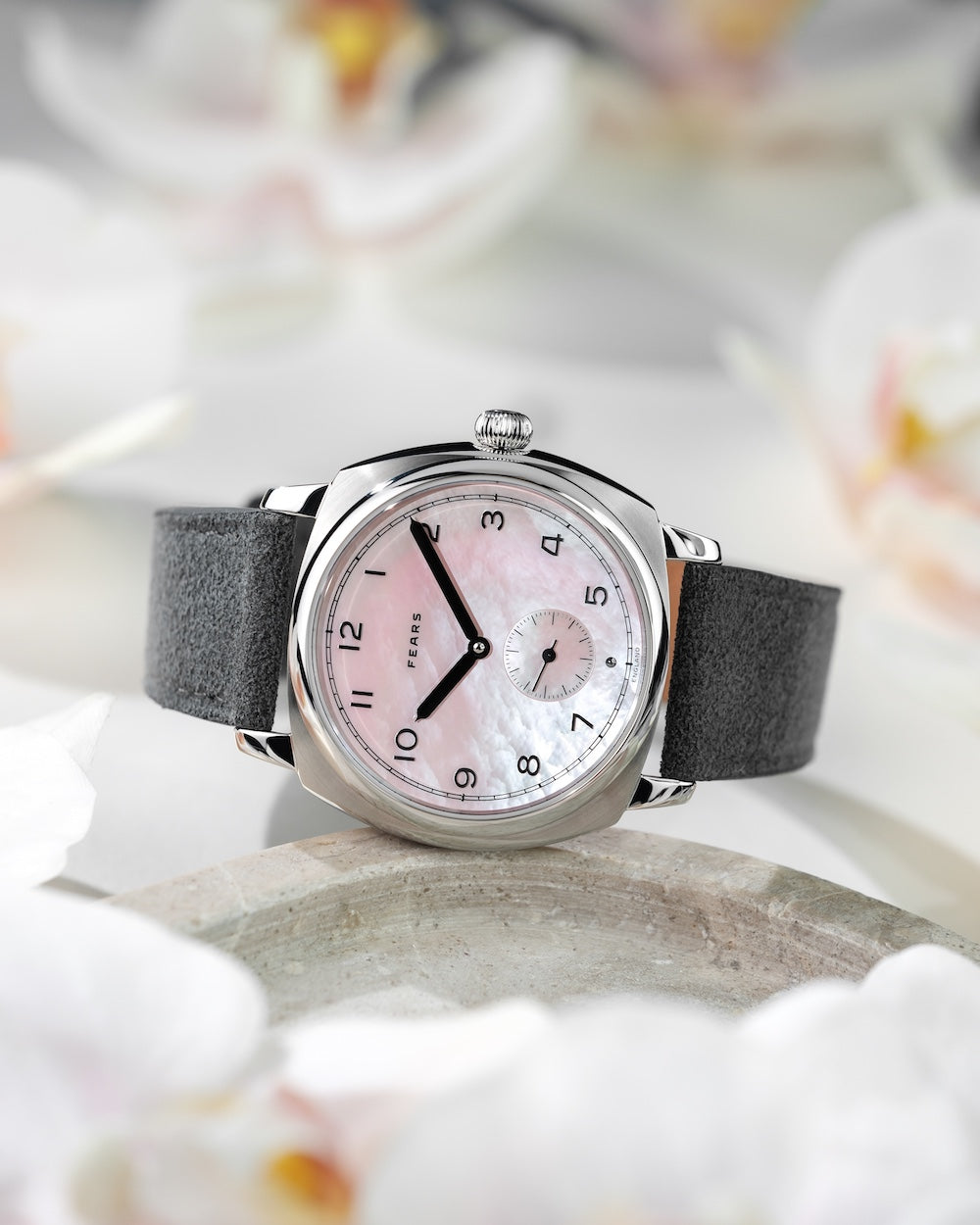 Fears Brunswick 38 Orchid Alcantara Watch BS23800B.117.000 Image 5