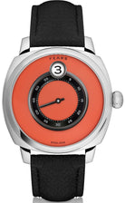 Fears Brunswick 40.5 Jump Hour Coral Lacquer Leather Watch BS240.500A.114.047 Image 1