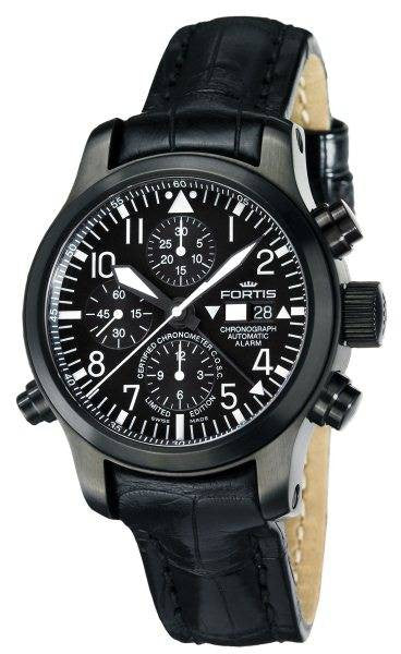 Fortis B-42 Flieger Chronograph Alarm D 657.18.11 CROC Image 1
