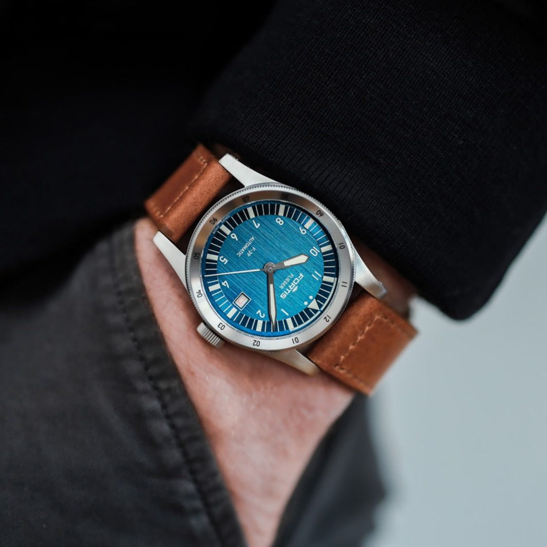 Fortis Flieger F-39 Automatic Liberty Blue Watch F4220026 Image 2