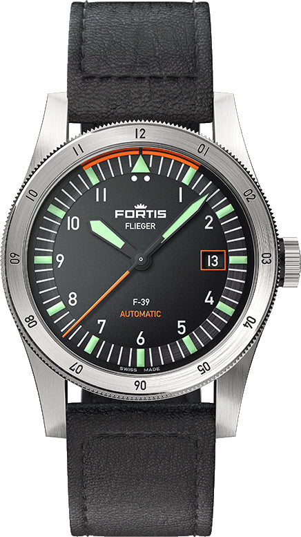 Fortis Flieger F-39 Automatic On Aviator Strap Watch F4220006 Image 1
