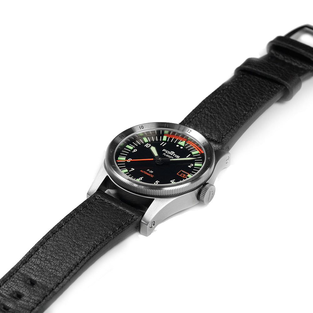 Fortis Flieger F-39 Automatic On Aviator Strap Watch F4220006 Image 4