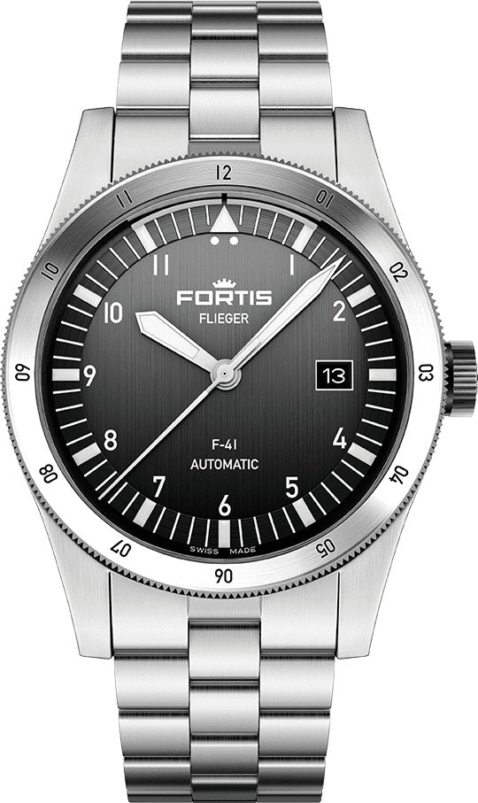 Fortis Flieger F-41 Automatic Black Watch F4220017 Image 1
