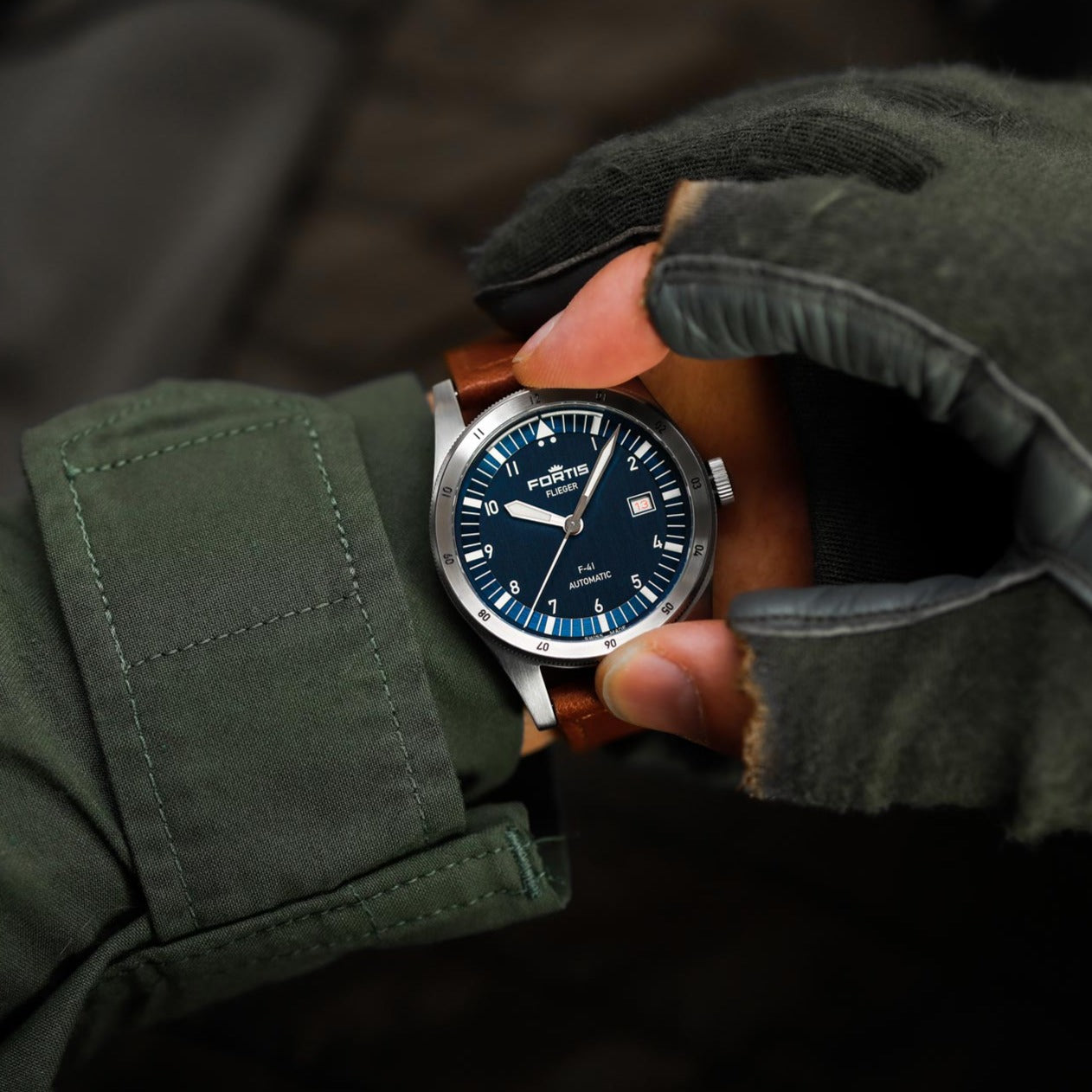 Fortis Flieger F-41 Automatic Liberty Blue Watch F4220025 Image 2