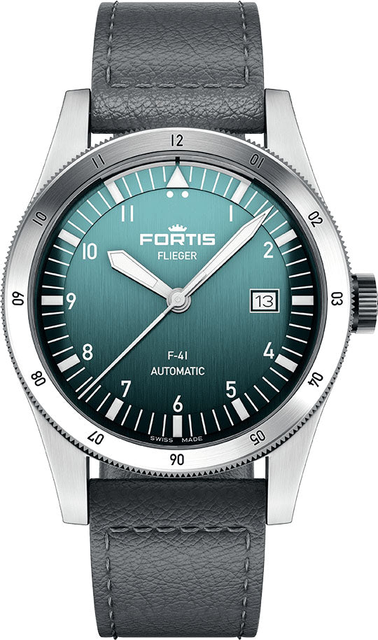 Fortis Flieger F-41 Automatic Petrol Watch F4220022 Image 1