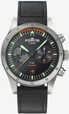Fortis Flieger F-43 Bicompax On Aviator Strap Watch F4240005 Image 1