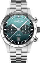 Fortis Flieger F-43 Bicompax Petrol Watch F4240008 Image 1