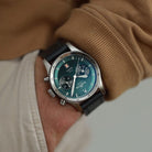 Fortis Flieger F-43 Bicompax Petrol Watch F4240009 Image 2