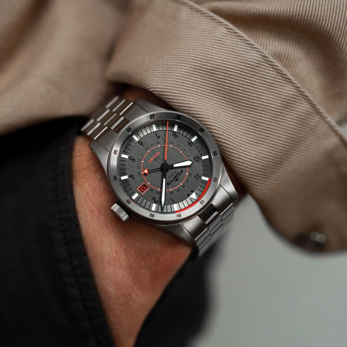 Fortis Flieger F-43 Triple-GMT Titanium Watch F4260002 Image 2