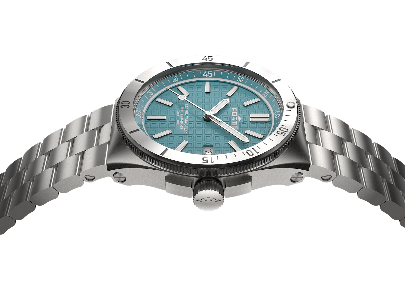 Fortis Marinemaster M-40 Serenity Blue Watch F8120004 Image 5