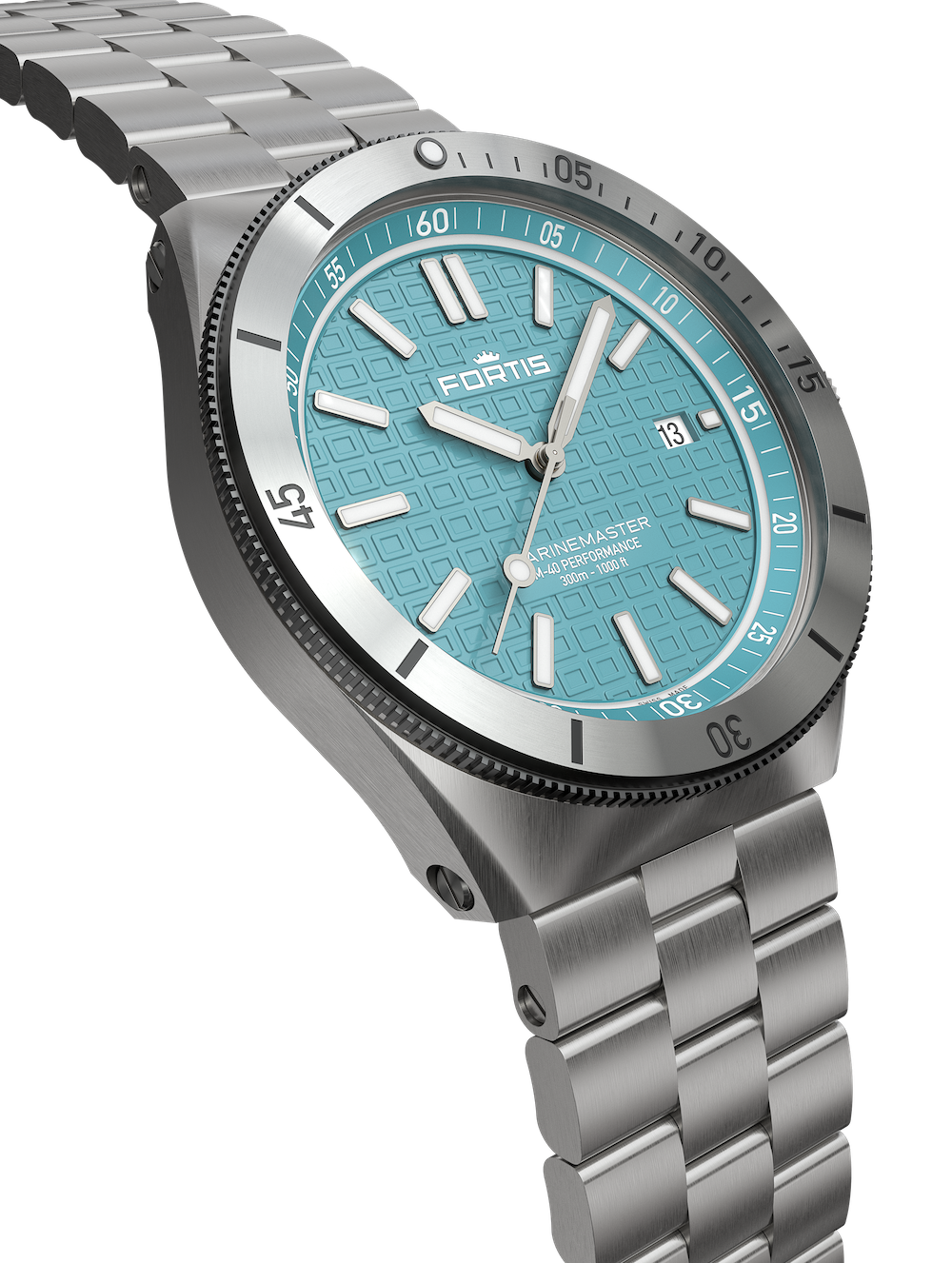 Fortis Marinemaster M-40 Serenity Blue Watch F8120004 Image 8