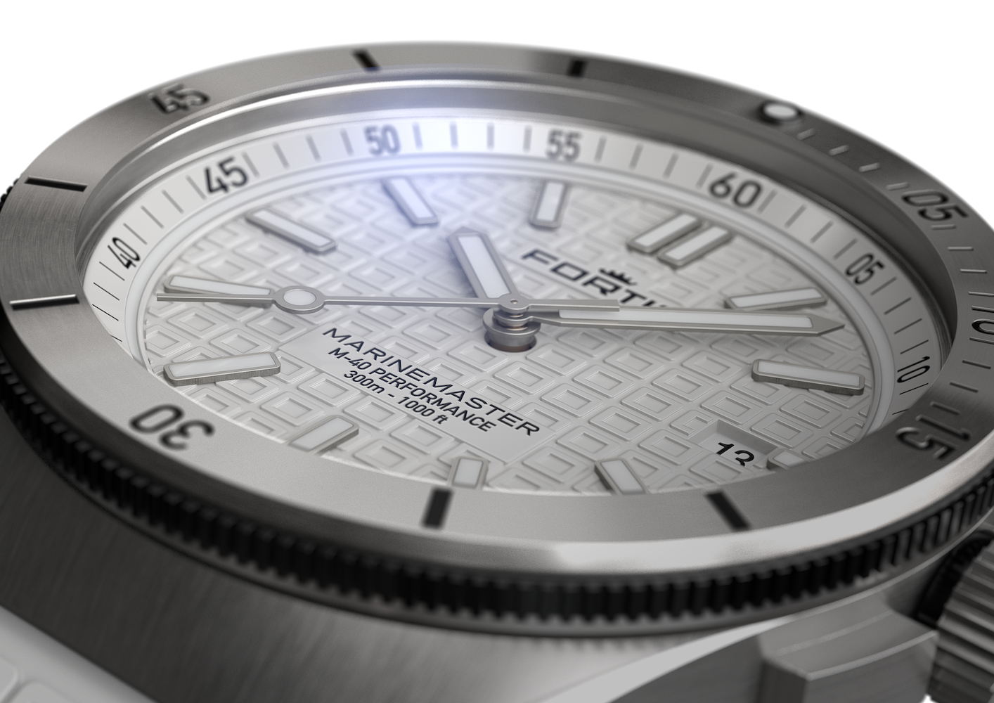 Fortis Marinemaster M-40 Snow White Watch F8120009 Image 10