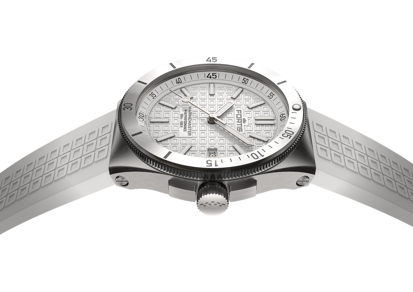 Fortis Marinemaster M-40 Snow White Watch F8120009 Image 6