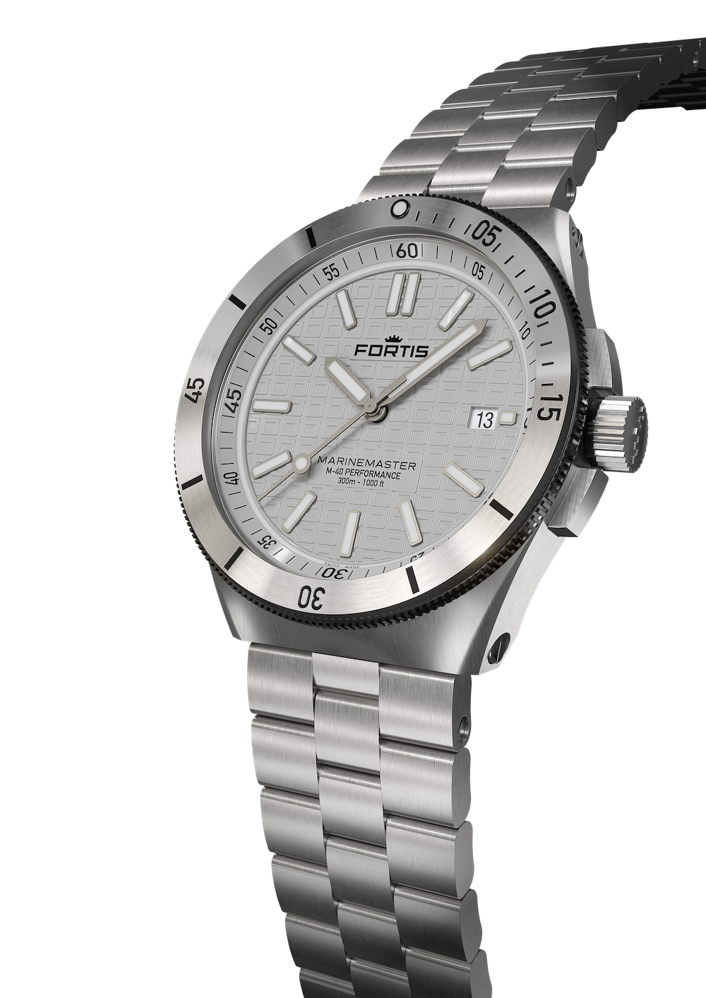 Fortis Marinemaster M-40 Snow White Watch F8120010 Image 4