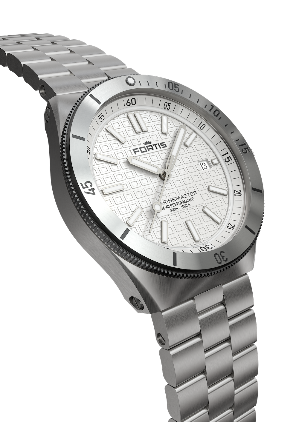 Fortis Marinemaster M-40 Snow White Watch F8120010 Image 8