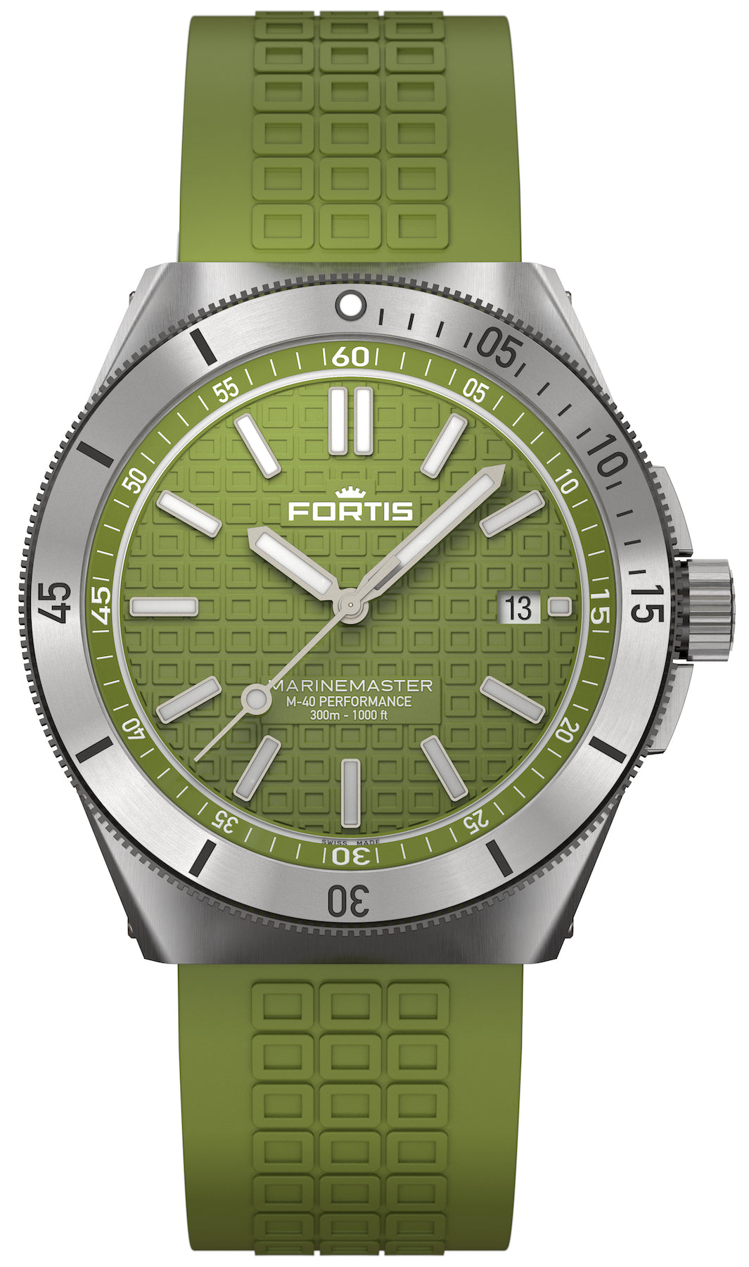 Fortis Marinemaster M-40 Woodpecker Green Watch F8120007 Image 1