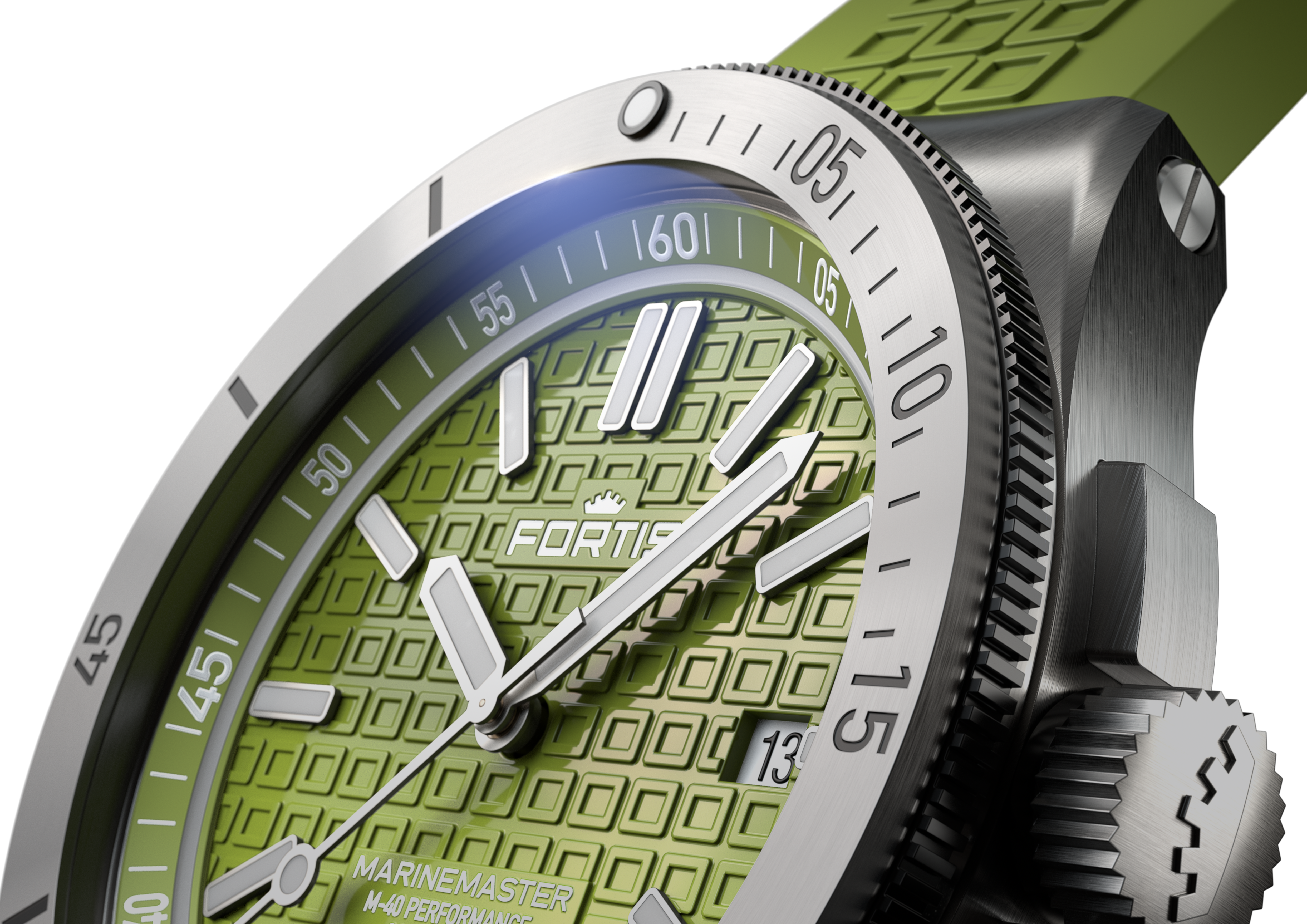 Fortis Marinemaster M-40 Woodpecker Green Watch F8120007 Image 3