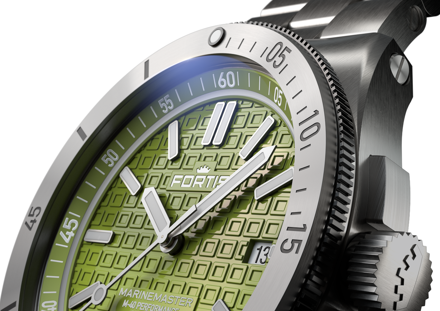Fortis Marinemaster M-40 Woodpecker Green Watch F8120008 Image 3