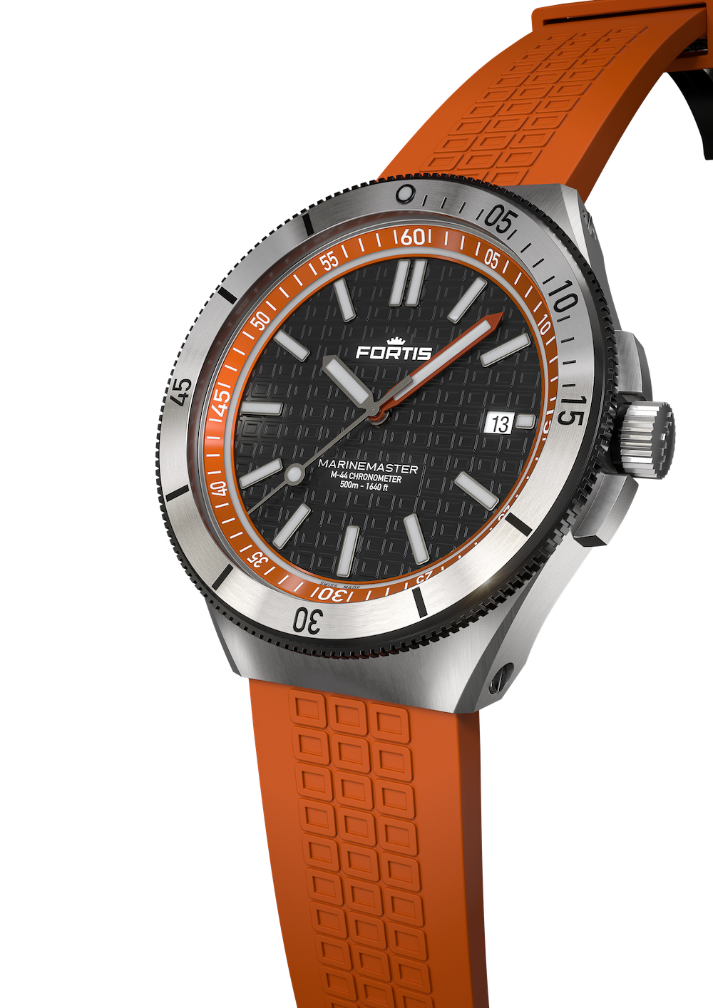 Fortis Marinemaster M-44 Amber Orange Watch F8120013 Image 4