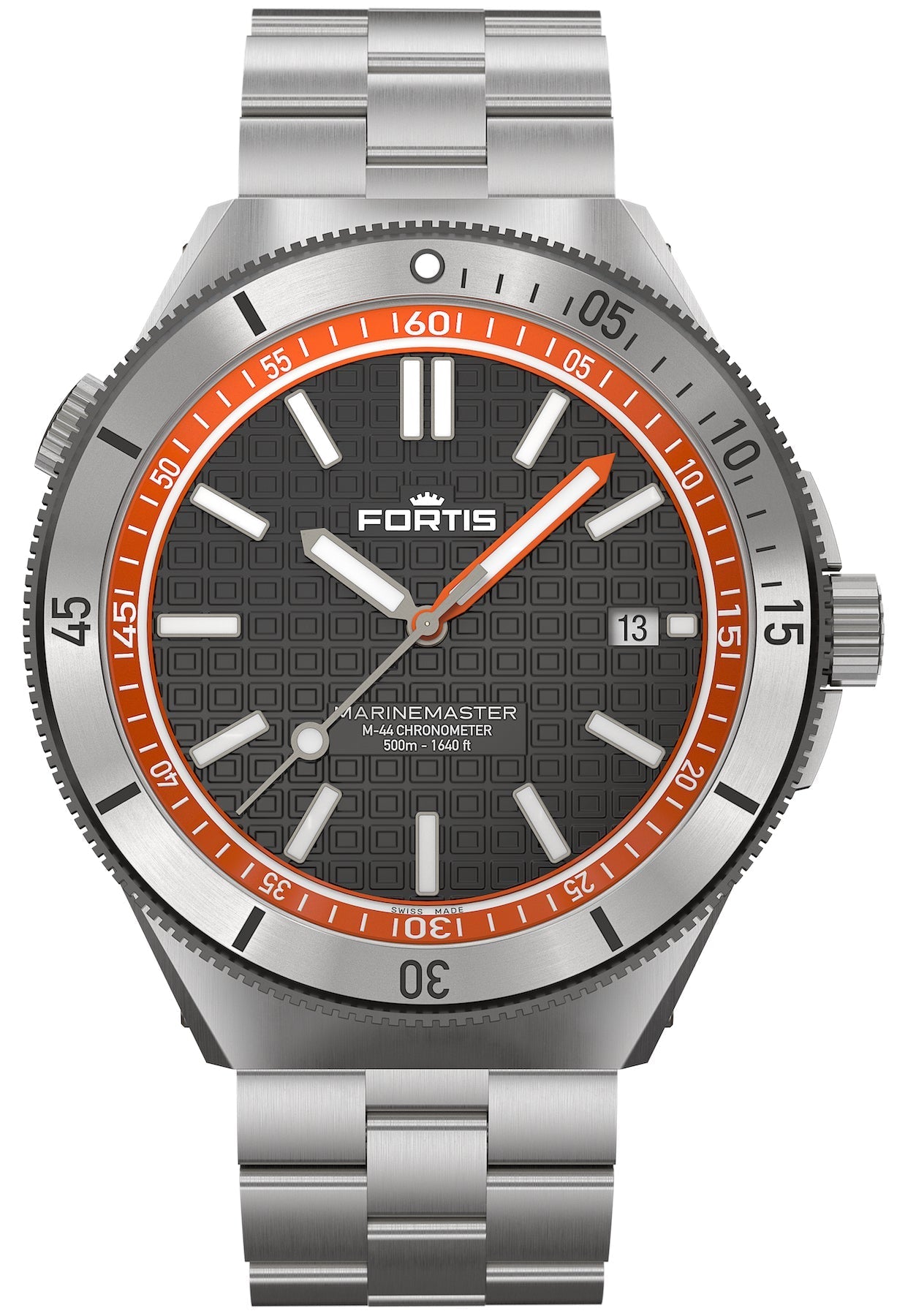Fortis Marinemaster M-44 Amber Orange Watch F8120014 Image 1