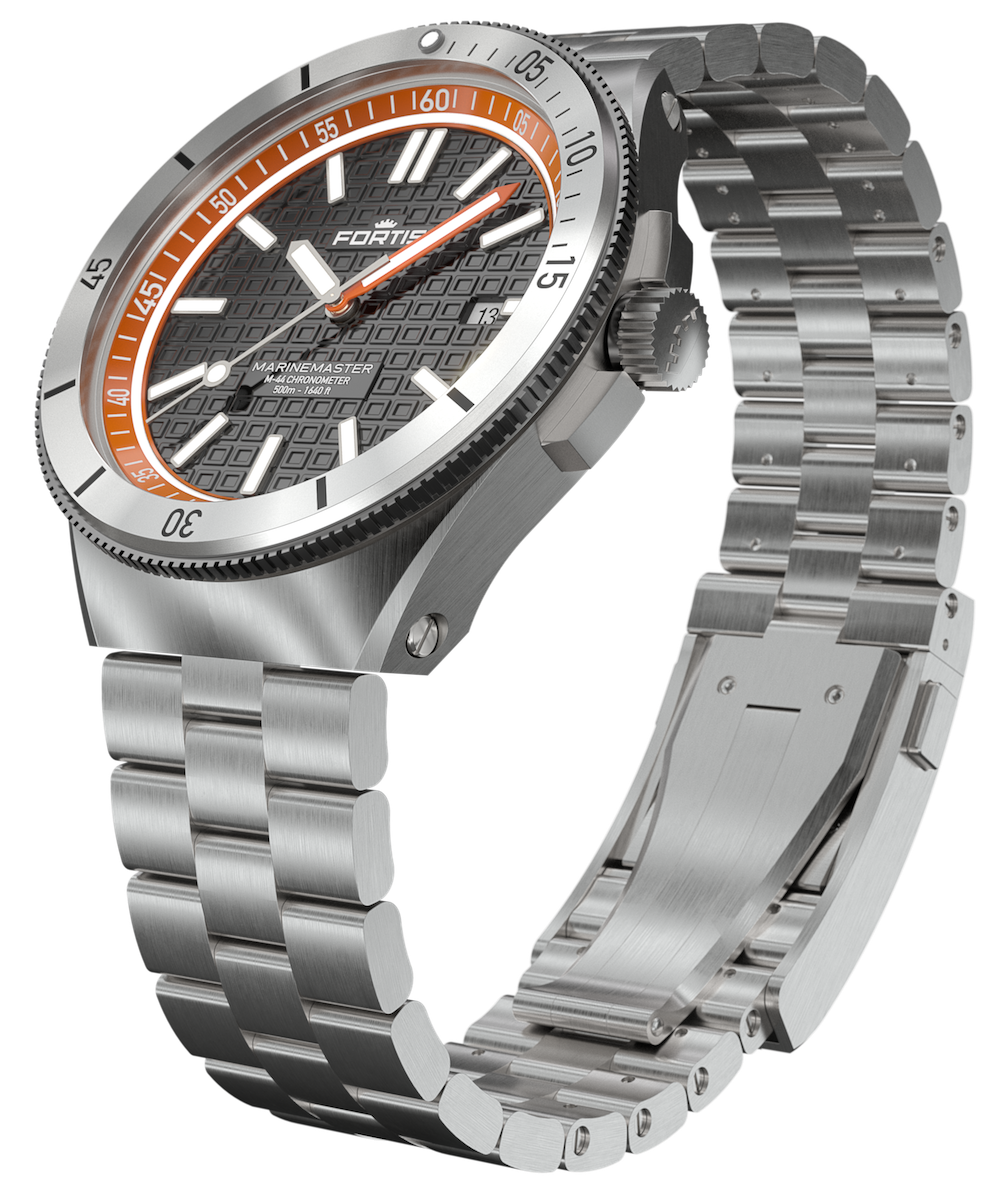 Fortis Marinemaster M-44 Amber Orange Watch F8120014 Image 10