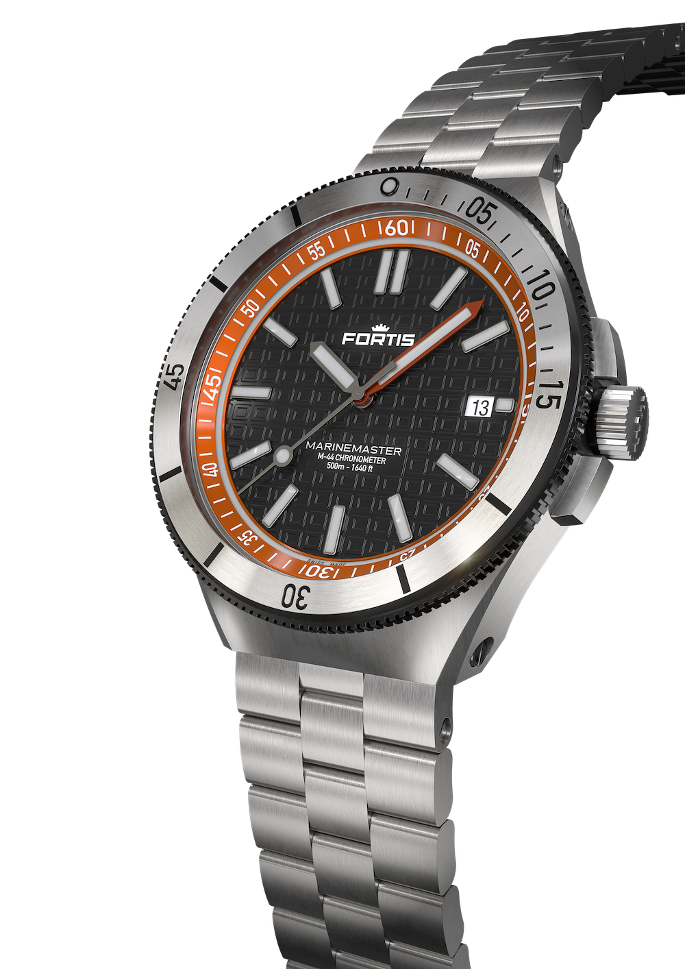 Fortis Marinemaster M-44 Amber Orange Watch F8120014 Image 4