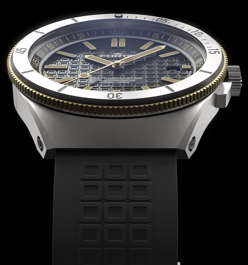 Fortis Marinemaster M 44 Black Resin Gold Limited Edition Watch F8120015 Image 4