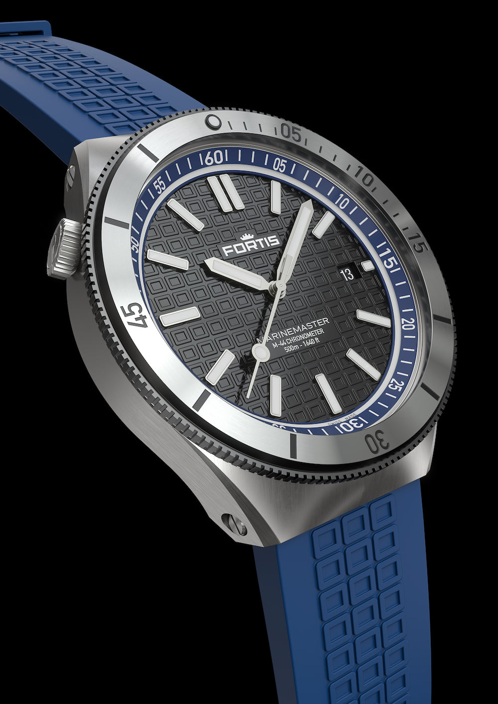 Fortis Marinemaster M 44 Ocean Blue Watch F8120021 Image 6
