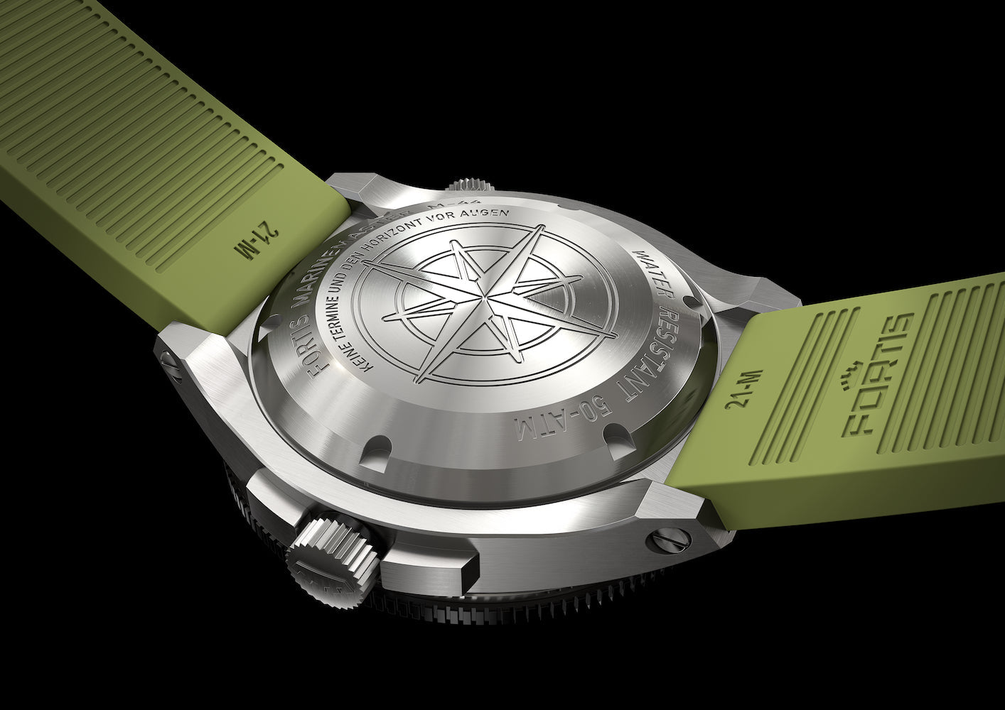 Fortis Marinemaster M 44 Woodpecker Green Watch F8120019 Image 3