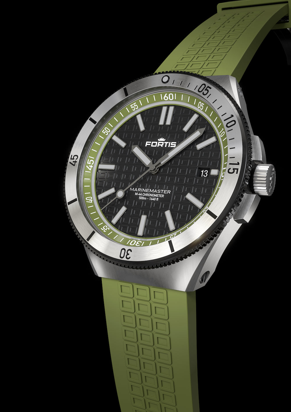Fortis Marinemaster M 44 Woodpecker Green Watch F8120019 Image 4