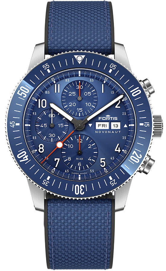 Fortis Novonaut N-42 Cobalt Blue Edition Watch F2040013 Image 1