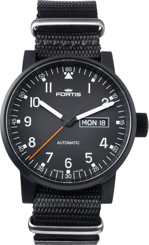 Fortis Spacematic Black Pilot Professional Day Date D 623.18.71 N Image 1