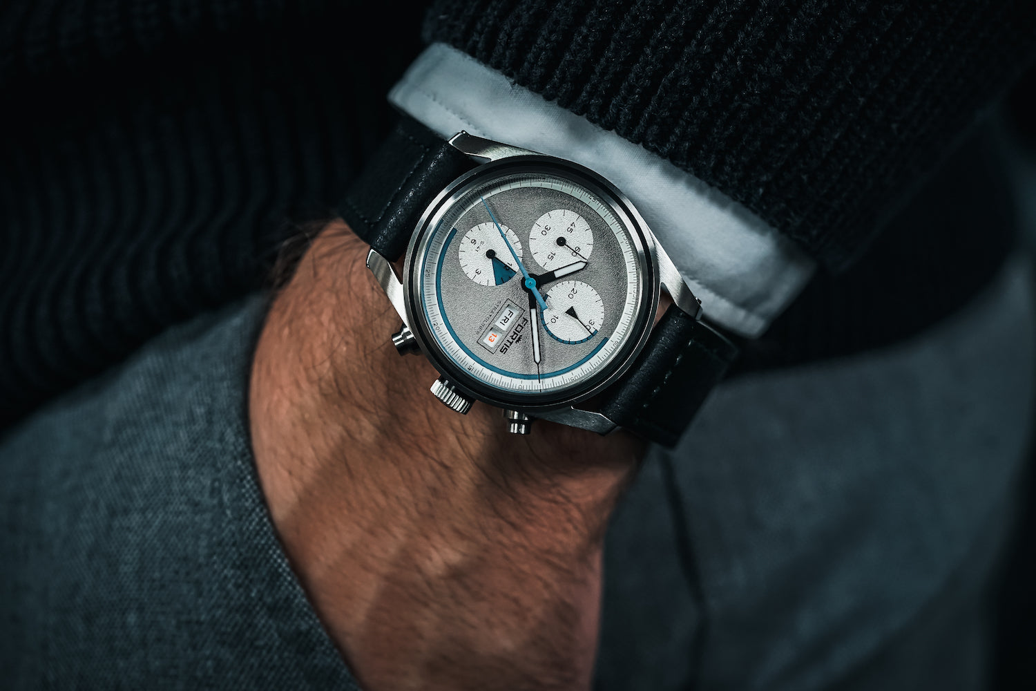 Fortis Stratoliner Cool Grey Aviator Strap Watch F2340015 Image 7