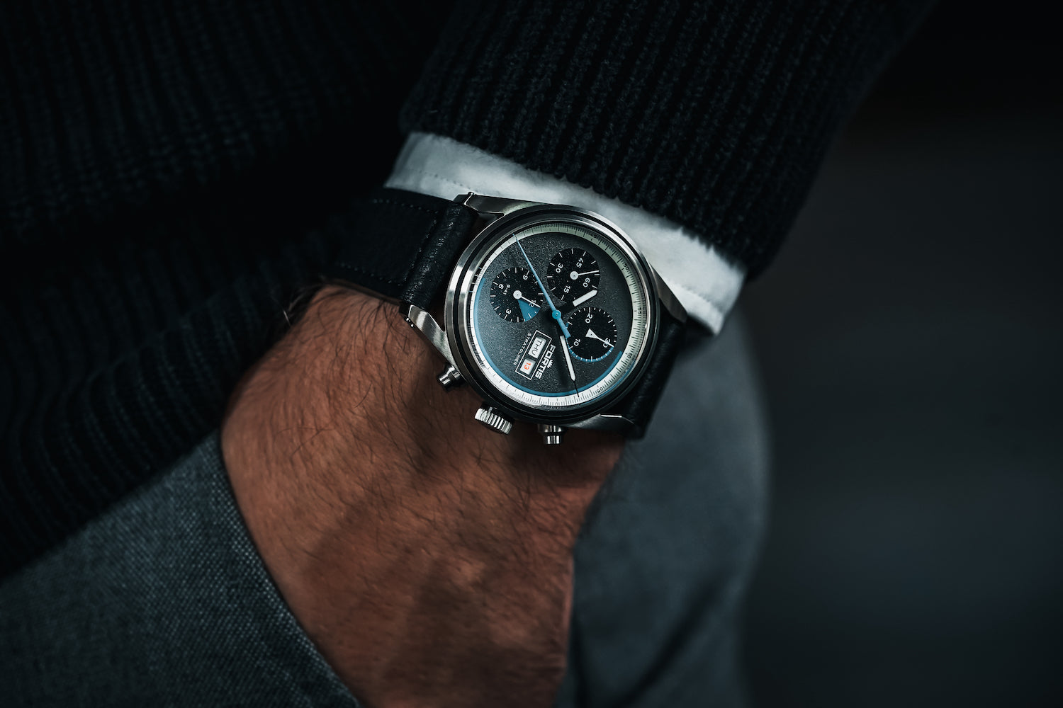 Fortis Stratoliner Cosmic Grey Aviator Strap Watch F2340016 Image 7