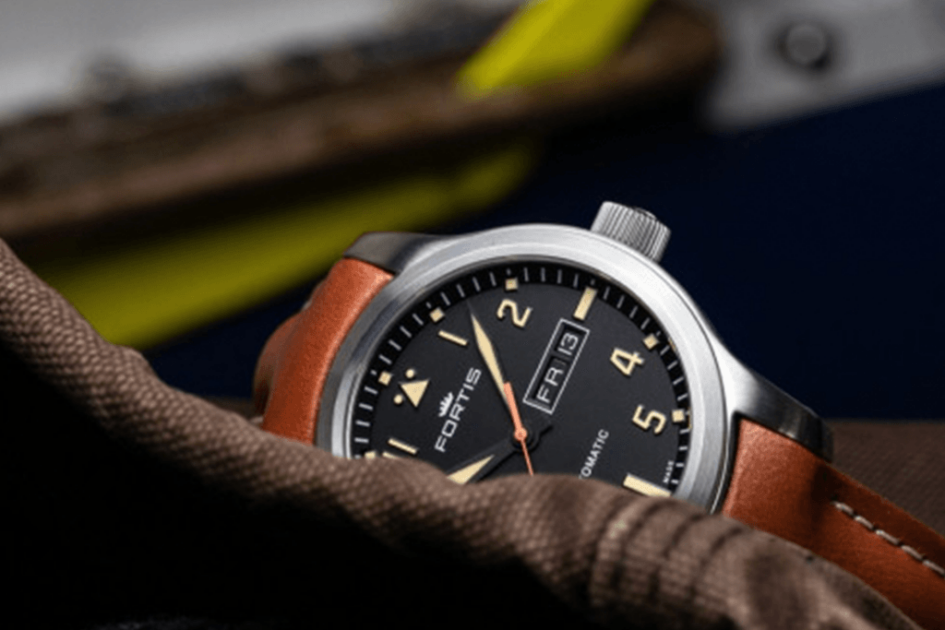Fortis Watch Aeromaster Old Radium Day Date D F4020009 Image 9