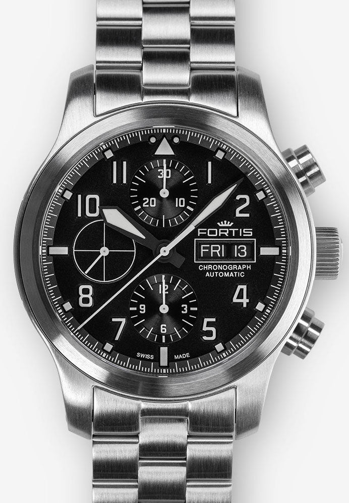 Fortis Watch Aeromaster Steel Chronograph F4040000 Image 2