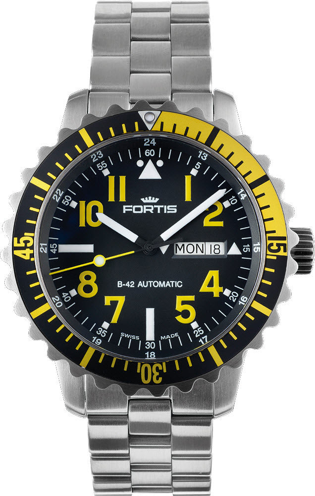 Fortis Watch Aquatis Marinemaster Yellow 670.24.14 M Image 1