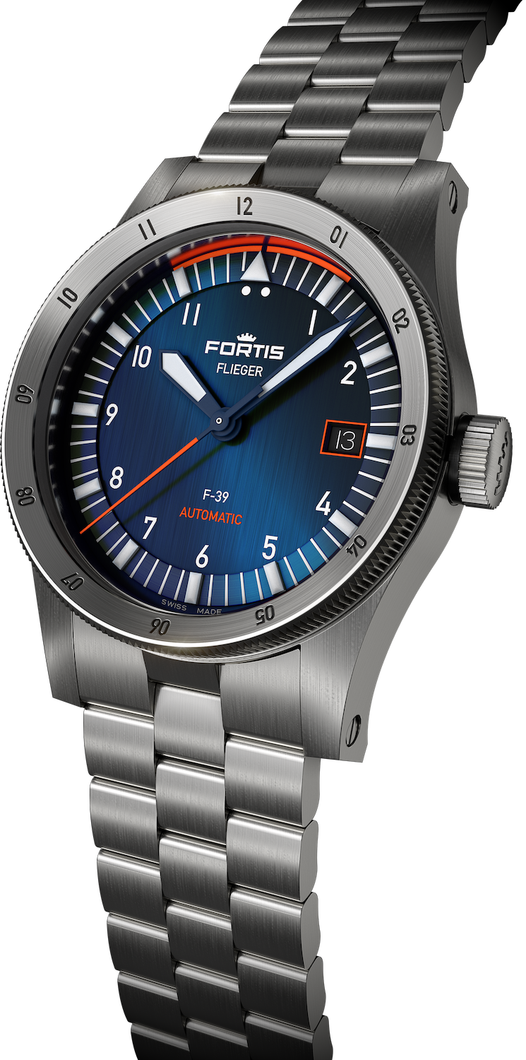 Fortis Watch Flieger F-39 Midnight Blue Bracelet D F4220010 Image 2