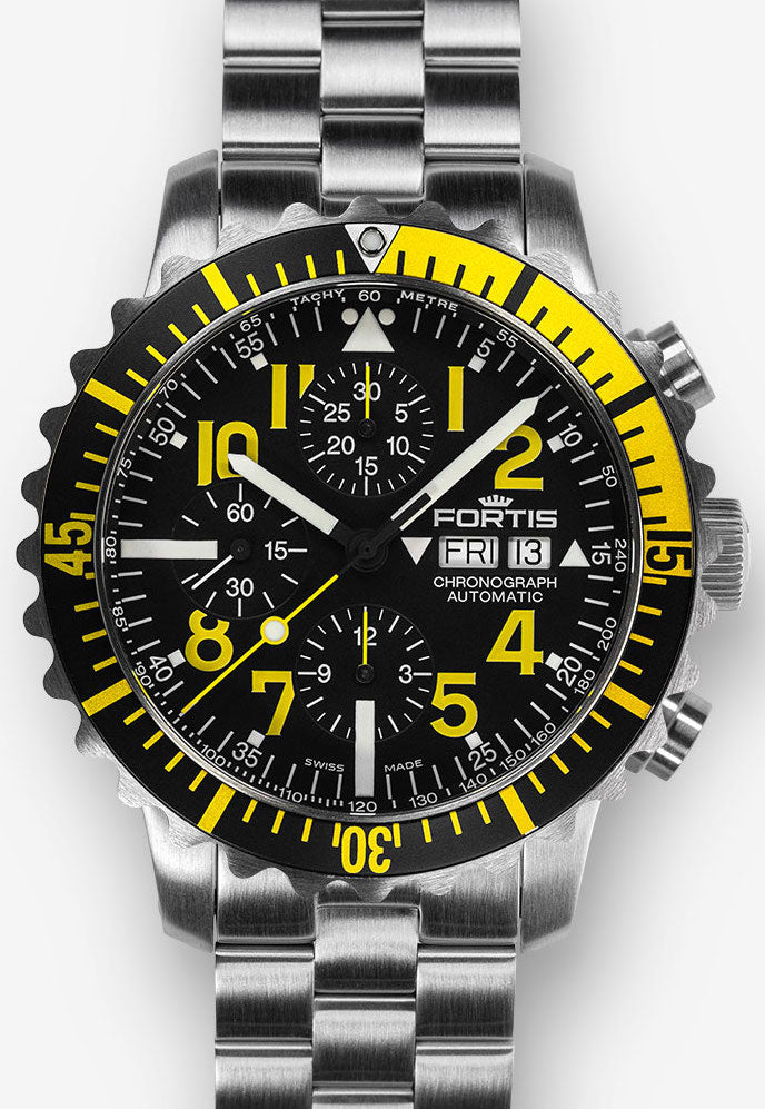 Fortis Watch Marinemaster Yellow Chronograph 671.24.14 M Image 1