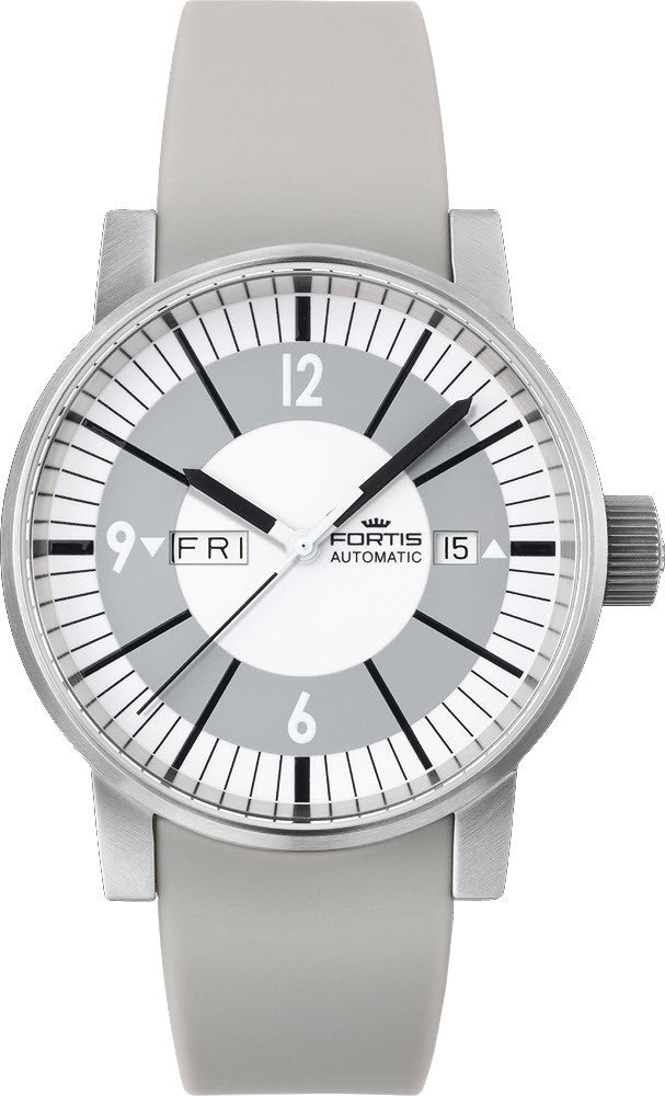 Fortis Watch Spacematic Classic White Day Date 623.10.37 SI Image 1